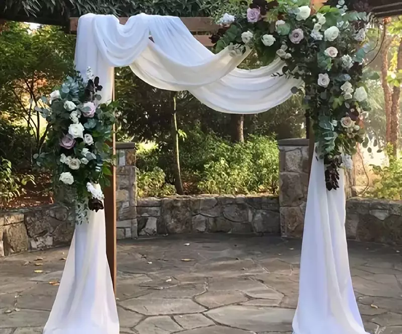 wedding arch with flowers