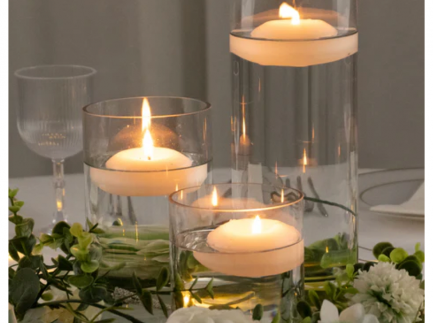 Glass cylinder vases