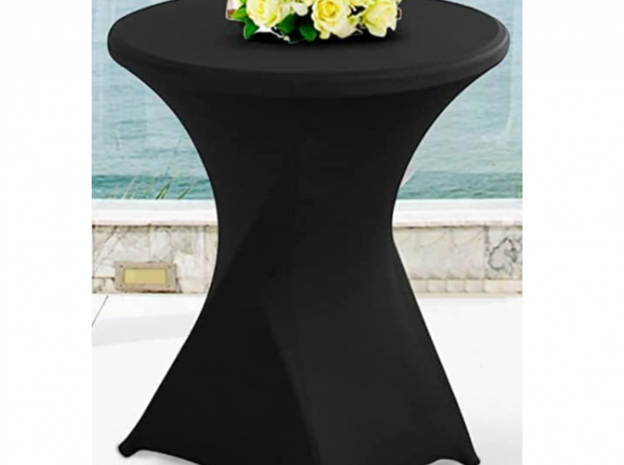 cocktail table cloth with legs
